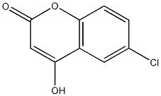 6-氯-4-羟基香豆素结构式