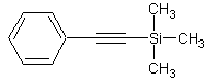 1-苯基-2-(三甲基硅烷基)乙炔结构式