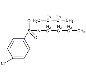 N,N-二丁基-4-氯苯磺酰胺结构式