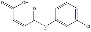 N-(间-氯苯基)马来酸结构式