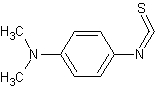 对(二甲胺基)苯基异硫氰酸酯结构式