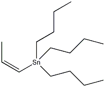 顺-三正丁基(丙烯基)锡结构式
