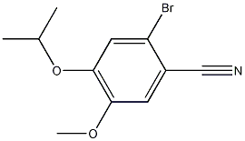 2-溴-4-异丙氧基-5-甲氧基苯甲腈结构式