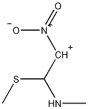 1-甲硫基-1-甲氨基-2-硝基乙烯结构式