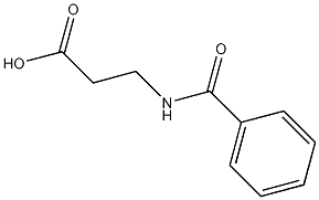 3-苯甲酰氨基丙酸结构式