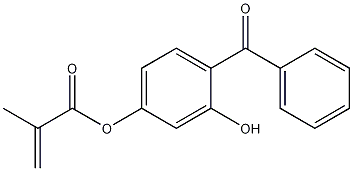 2-羟基-4-(甲基丙烯酰氧基)二苯甲酮结构式