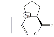 (S)-(−)-N-(三氟乙酰基)吡咯烷-2-碳酰氯结构式
