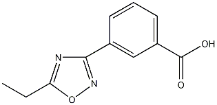 3-(5-乙基-1,2,4-恶二唑-3-基)苯甲酸结构式