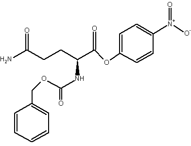 z-谷氨酰胺对硝基苯酯结构式