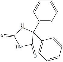 5,5-二苯基-2-硫代乙内酰脲结构式
