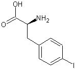 4-碘-L-苯基丙氨酸结构式