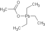 乙酰氧基三乙基铅(IV)结构式