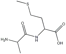 DL-丙氨酰-DL-甲硫氨酸结构式