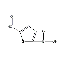 5-醛基-2-噻吩硼酸结构式