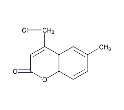 4-氯甲基-6-甲基-苯并吡喃-2-酮结构式