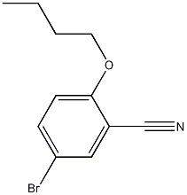 5-溴-2-正丁氧基苯甲腈结构式