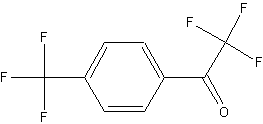 4-(四氟甲基)-a,a,a-三氟苯乙酮结构式