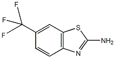 2-氨基-6-(三氟甲基)苯并噻唑结构式