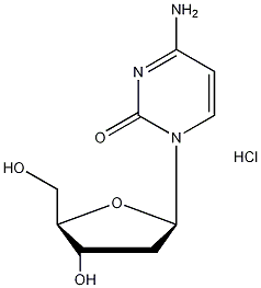 2'-脱氧胞苷单盐酸盐结构式