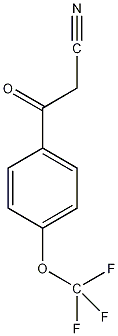 4-(三氟甲氧基)苯甲酰基乙腈结构式