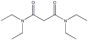 N,N,N',N'-四乙基丙二酰胺结构式