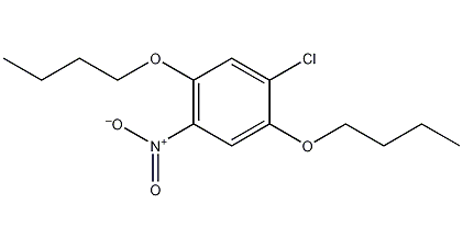 1,4-二丁氧基-2-氯-5-硝基苯结构式