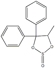 (S)-(-)-1,1-二苯基-1,2-丙二醇环亚硫酸酯结构式