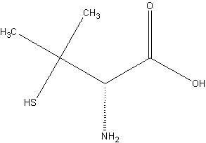青霉胺盐酸盐结构式