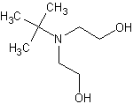 N-叔丁基二乙醇胺结构式
