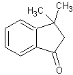 3,3-二甲基-2,3-二氢-1-茚酮结构式