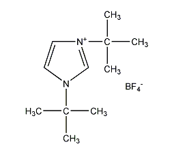 1,3-二叔丁基咪唑四氟硼酸盐结构式