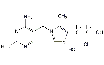 维生素B1盐酸盐结构式