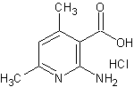 2-氨基-4,6-二甲基烟酸盐酸盐结构式