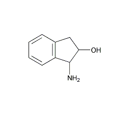 (1S,2R)-(-)-顺-1-氨基-2-茚醇结构式