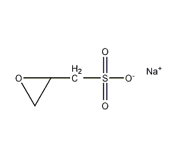 2,3-环氧丙烷-1-磺酸钠盐结构式