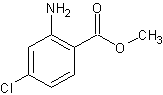 2-氨基-4-氯苯甲酸甲酯结构式