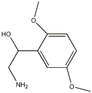 2-氨基-1-(2,5-二甲氧基苯基)乙醇结构式