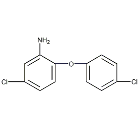 2-氨基-4,4'-二氯二苯基醚结构式