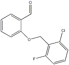 2-(2-氯-6-氟苄氧基)苯甲醛结构式