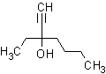 3-乙基-1-庚炔-3-醇结构式