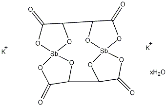 酒石酸锑钾水合物结构式