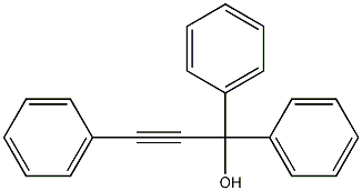 1,1,3-三苯基-2-丙炔-1-醇结构式