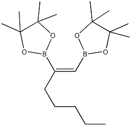 (E)-1-Heptene-1,2-diboronic acid bis(pinacol) ester