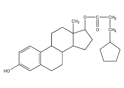 β-雌二醇-17-脓蓝素结构式
