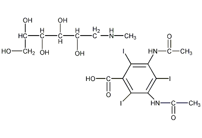 泛影葡胺结构式