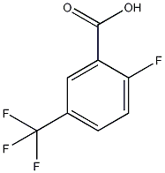 2-氟-5-(三氟甲基)苯甲酸结构式