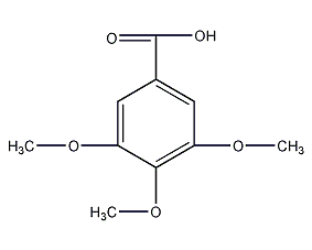 3,4,5-三甲氧基苯甲酸结构式