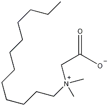 N-羧甲基-N,N-二甲基-十二烷基铵内盐结构式