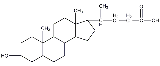 石胆酸结构式