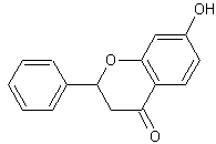 7-羟基黄烷酮结构式